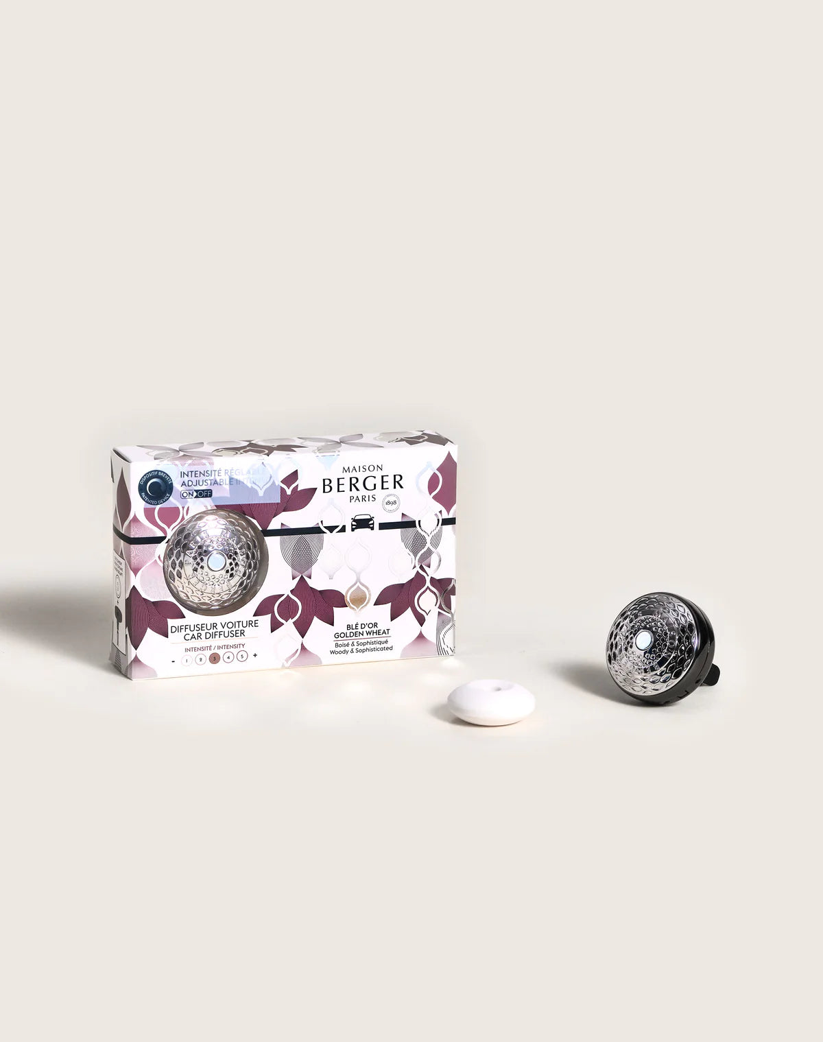 Adjustable Golden Wheat Scent Car Diffuser