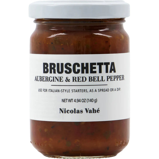 Bruschetta | Aubergine & Red Bell Pepper