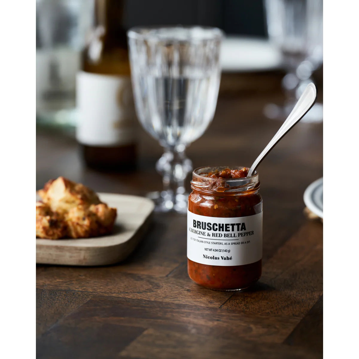 Bruschetta | Aubergine & Red Bell Pepper