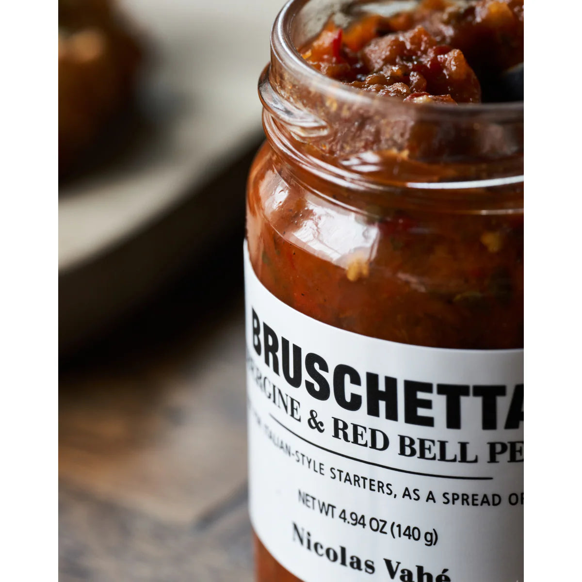 Bruschetta | Aubergine & Red Bell Pepper