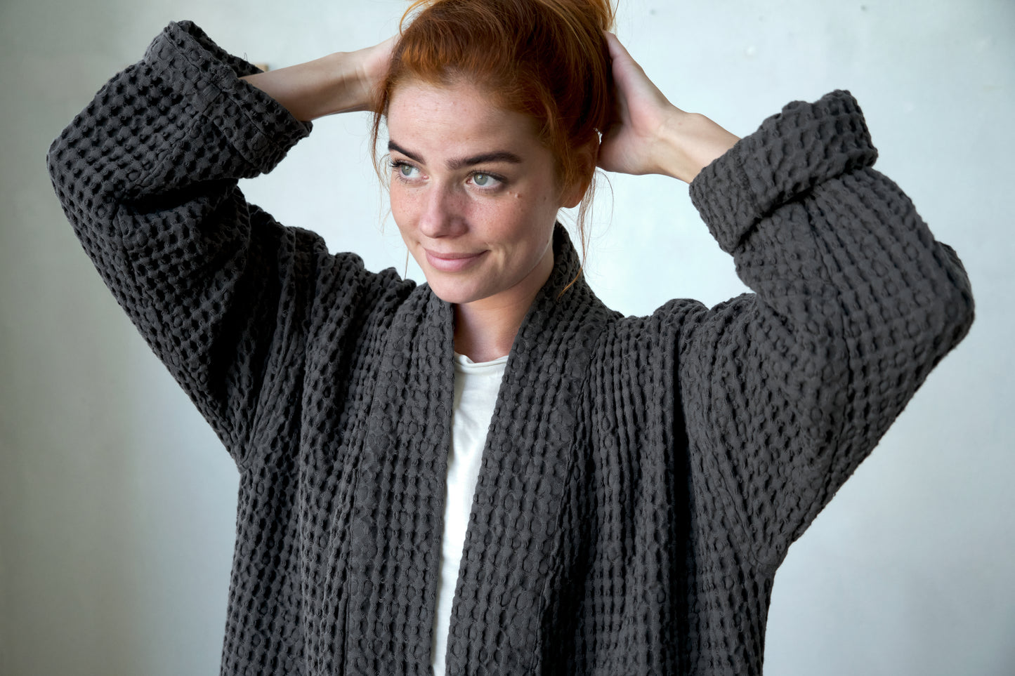 The Organic Company Big Waffle Bath Robe