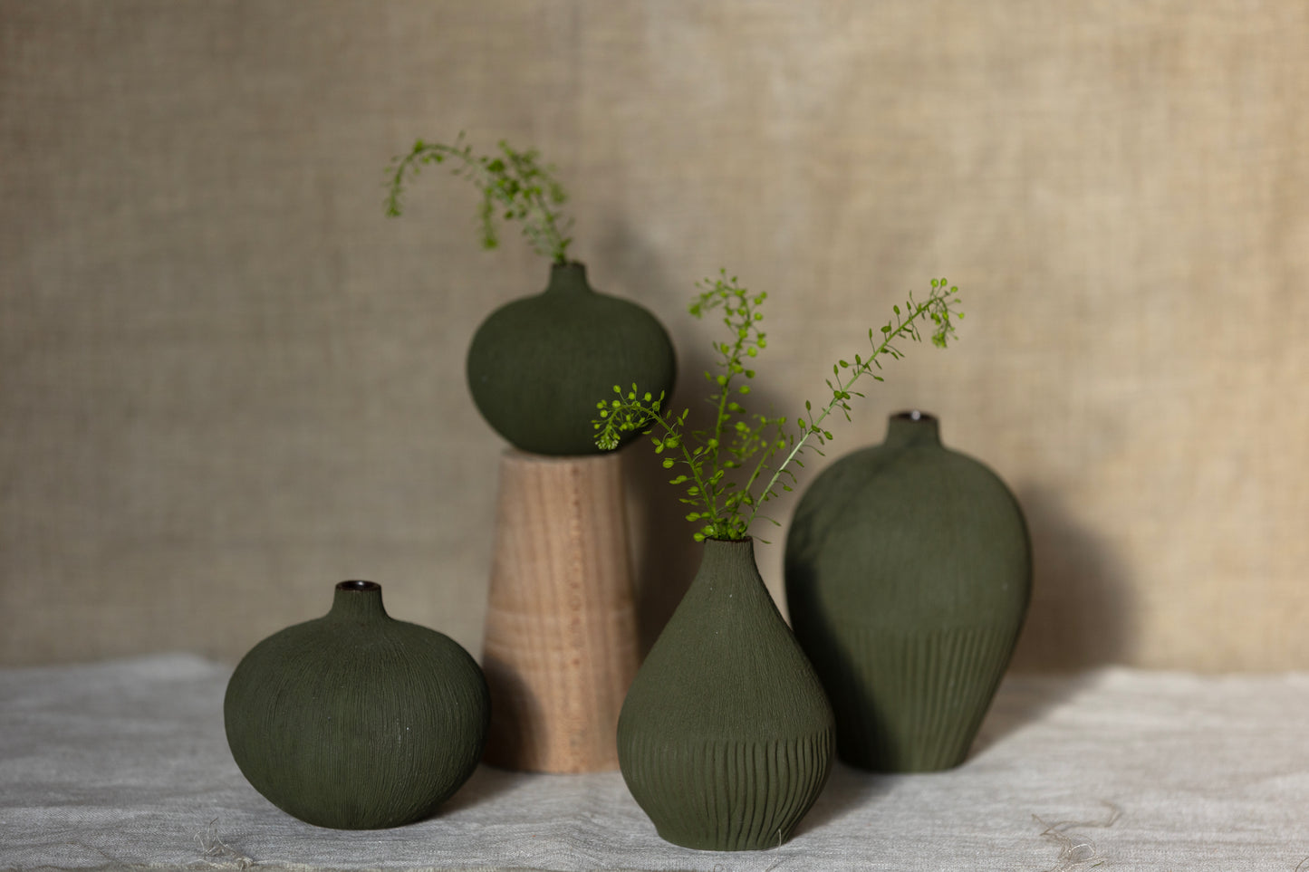Bari Small Vase Forest Green