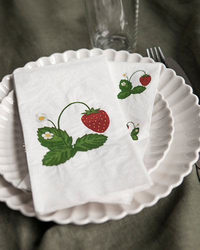 Strawberry Print Napkins