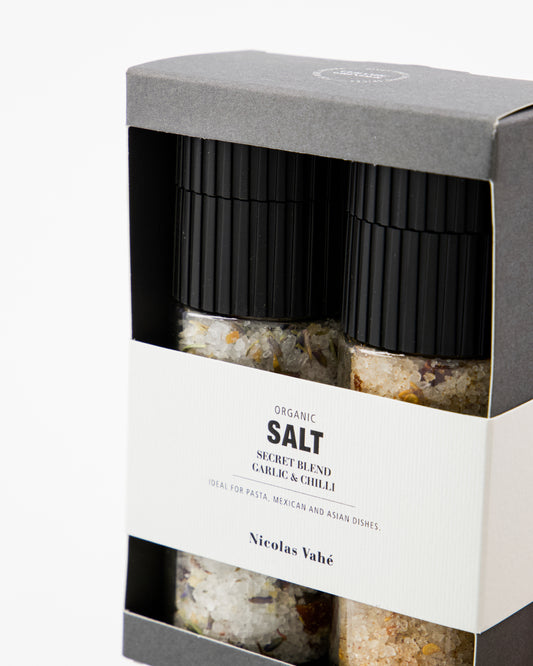 Organic Salt, Secret Blend & Garlic & Red Chilli Pepper Gift box
