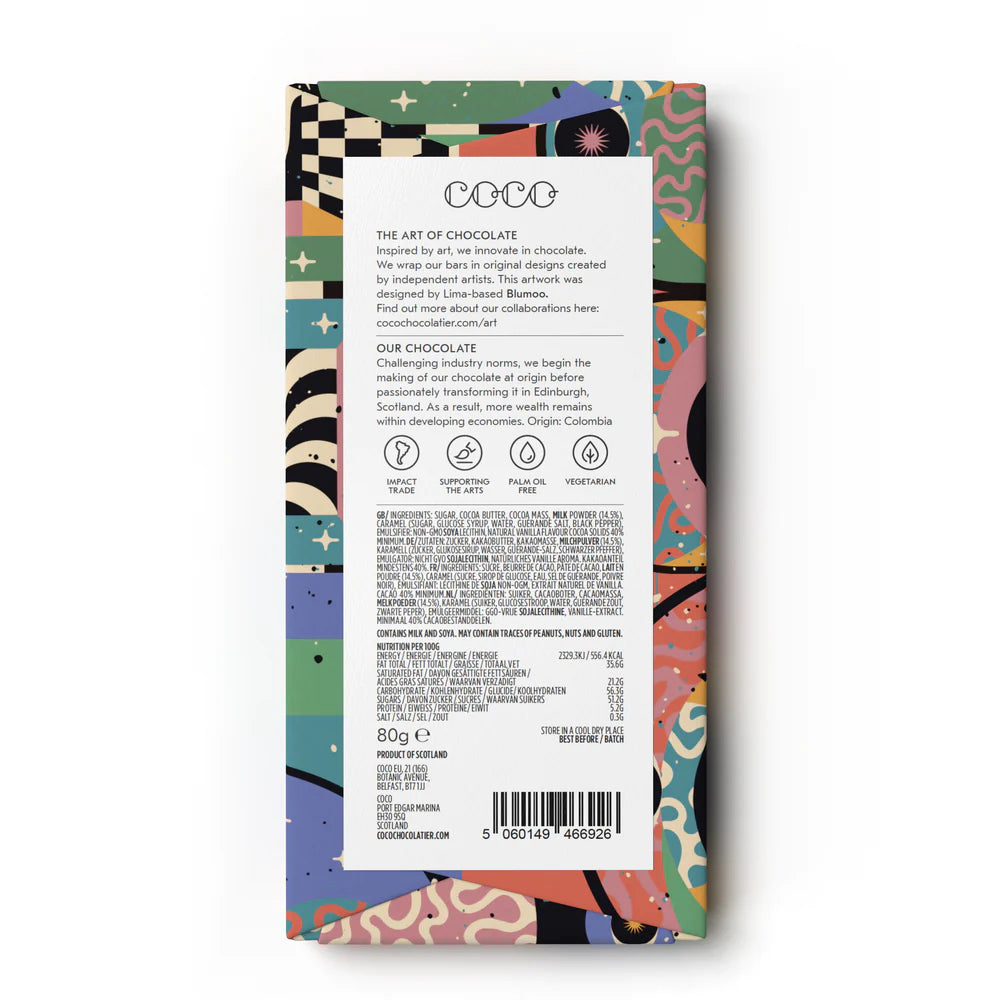 Salt + Pepper Caramel Chocolate Bar