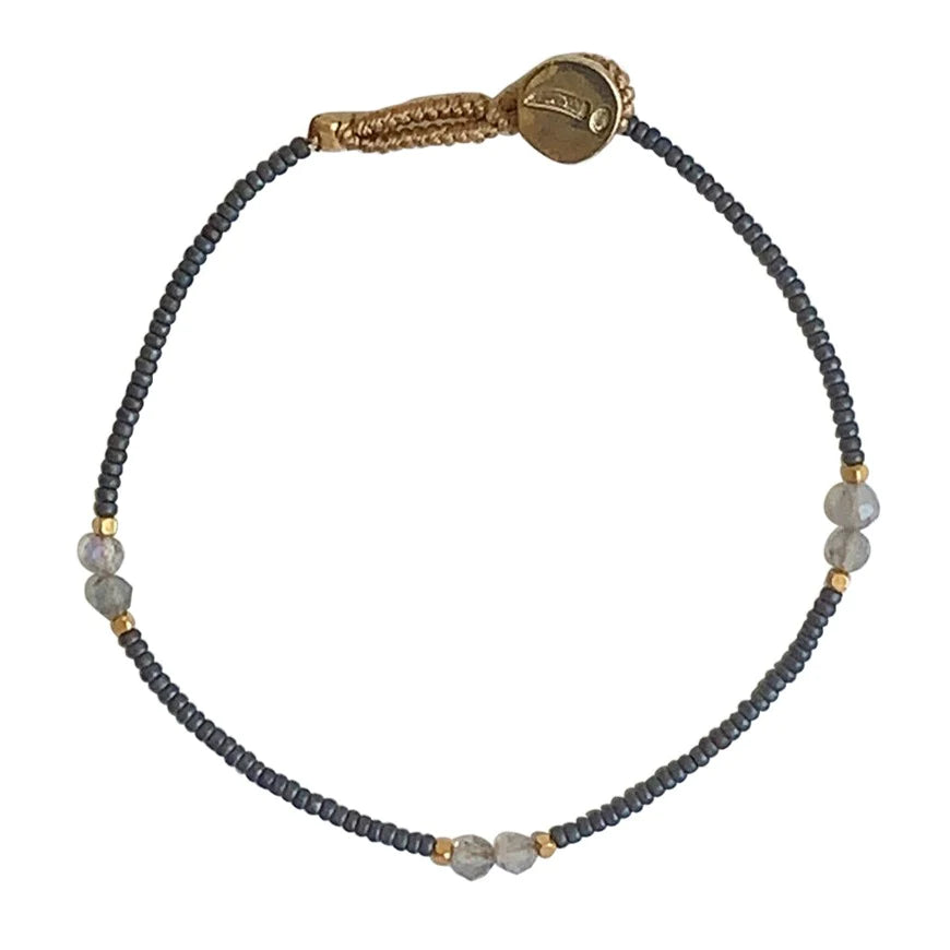 Lulu Bold Gun Metal Bracelet