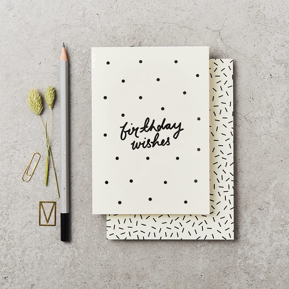 Polka Birthday Wishes Card