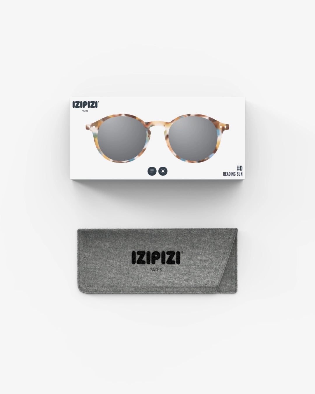 IZIPIZI #D Sunglasses Round Blue Tortoise