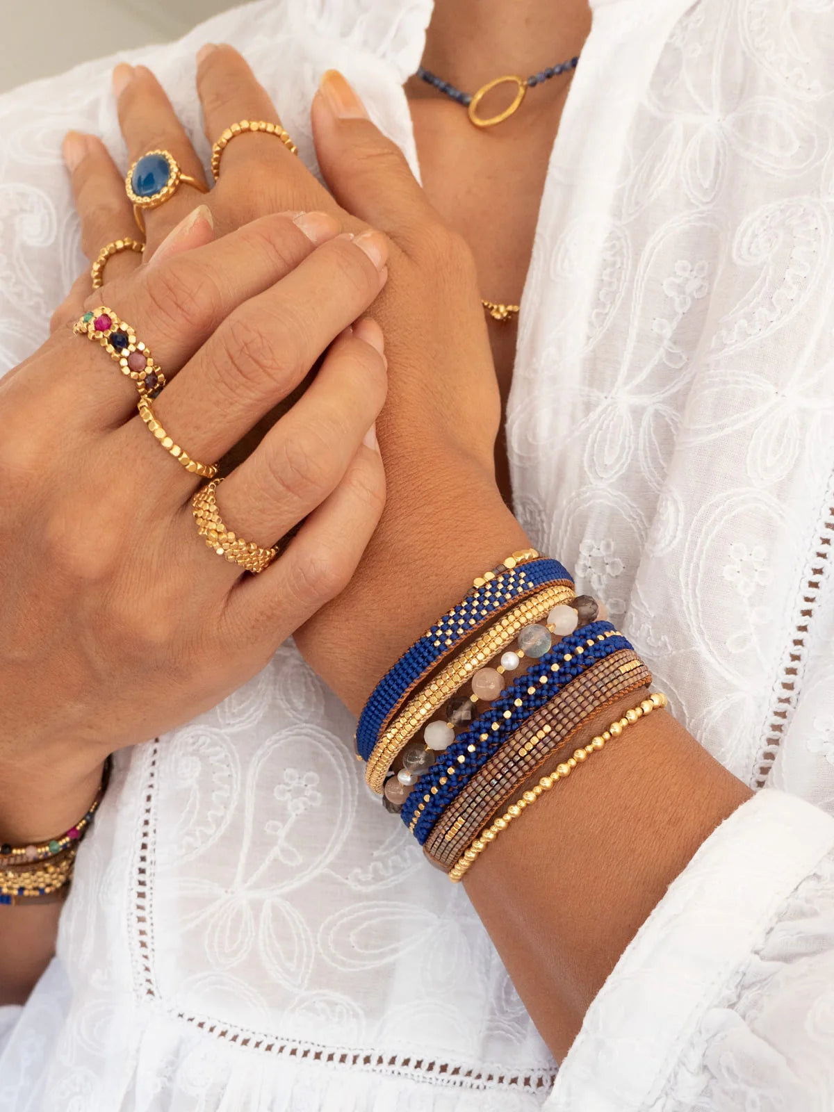 Winter Stripe Khaki Bracelet