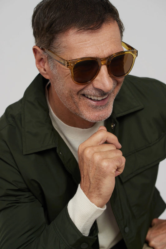 IZIPIZI #N Sunglasses Golden Green