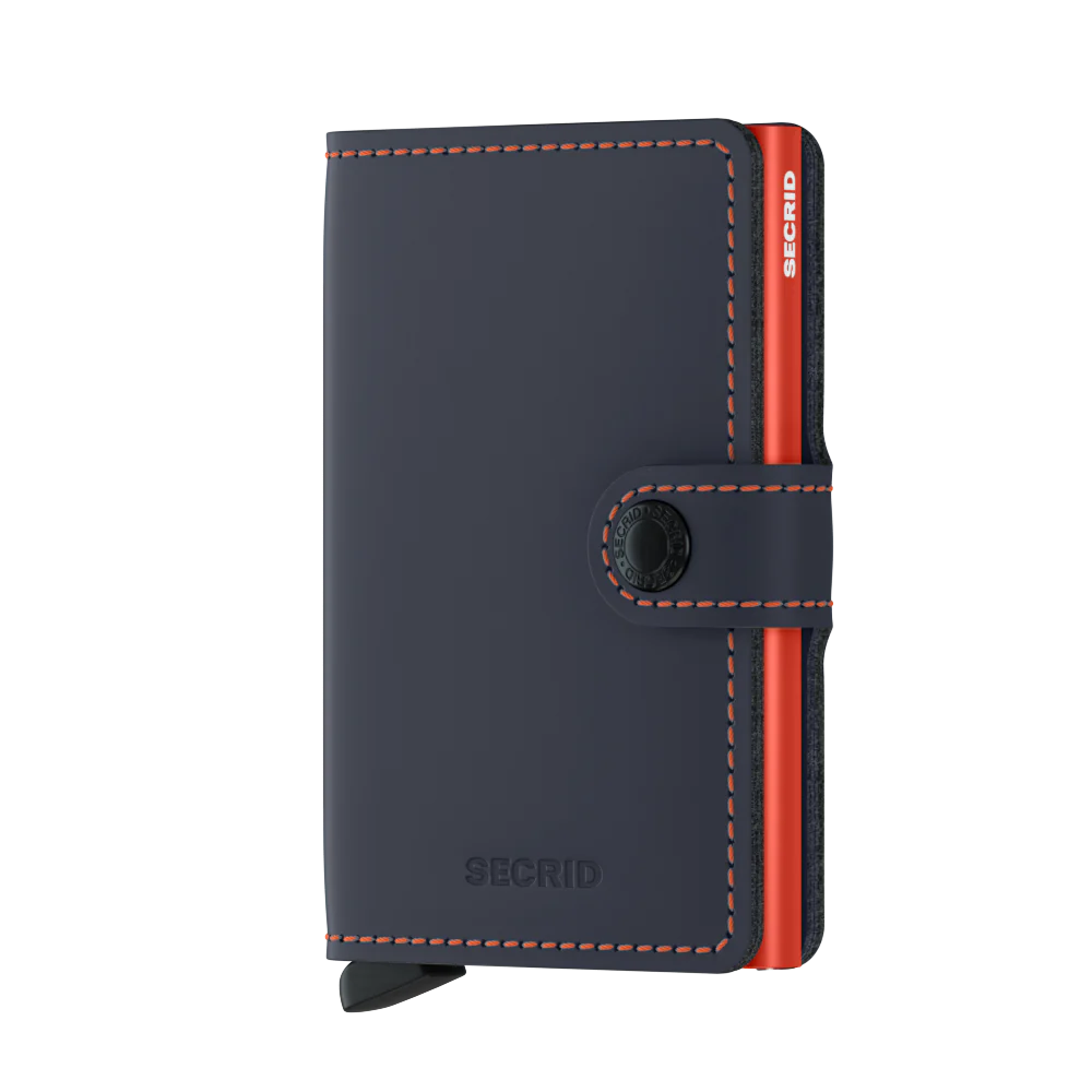 Miniwallet Matte Night Blue & Orange