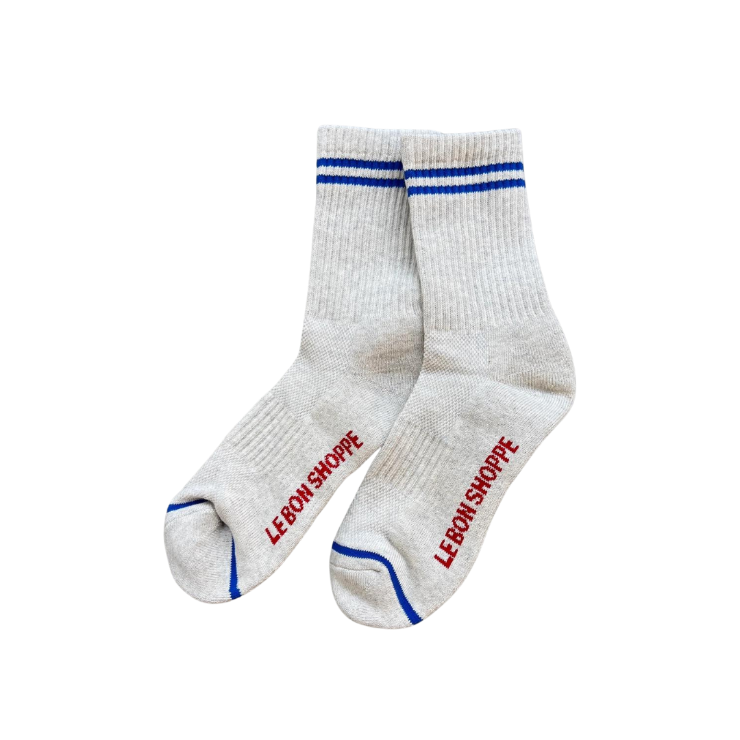 Boyfriend Socks | Ice Grey