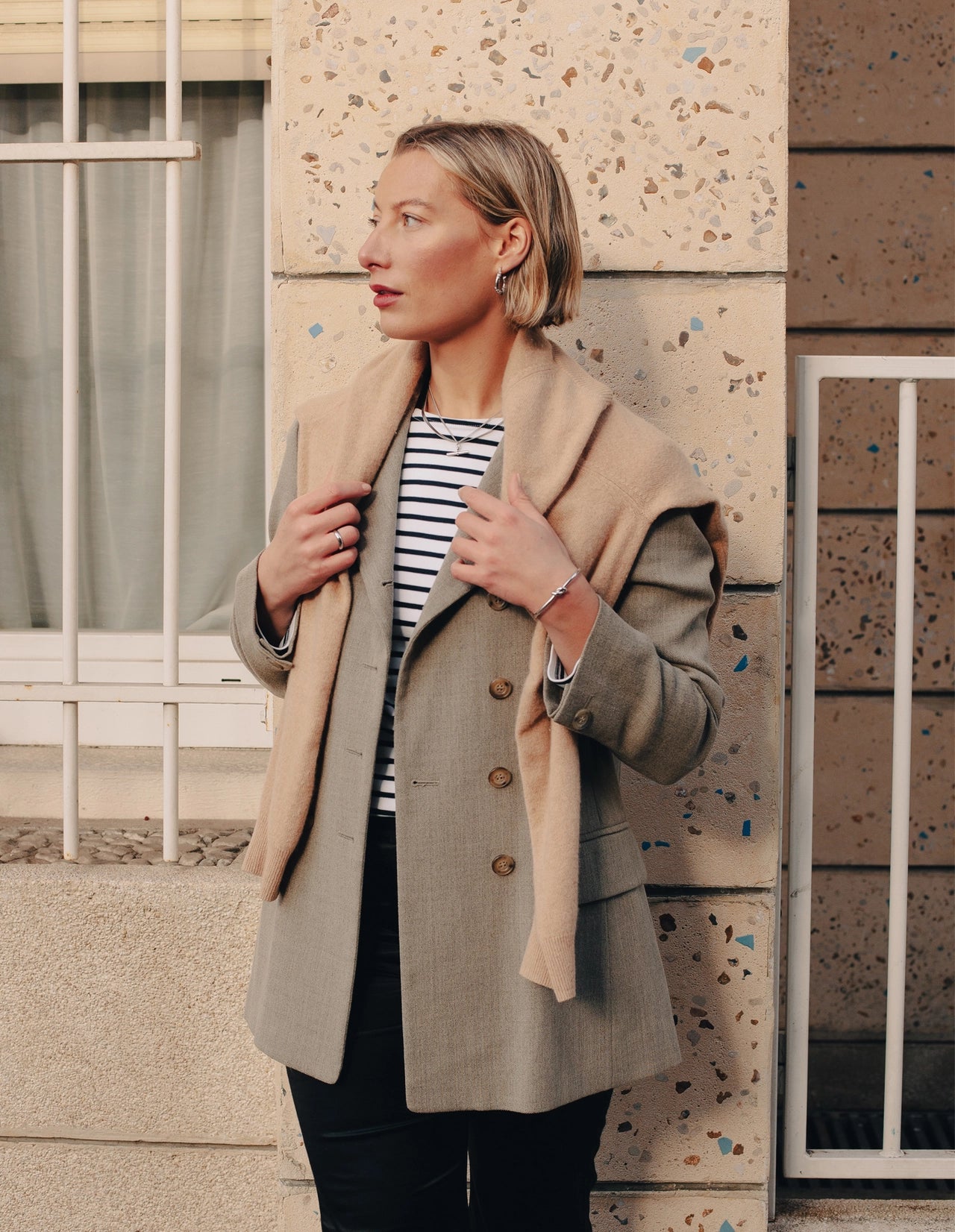 Silver T-Bar Chain Necklace