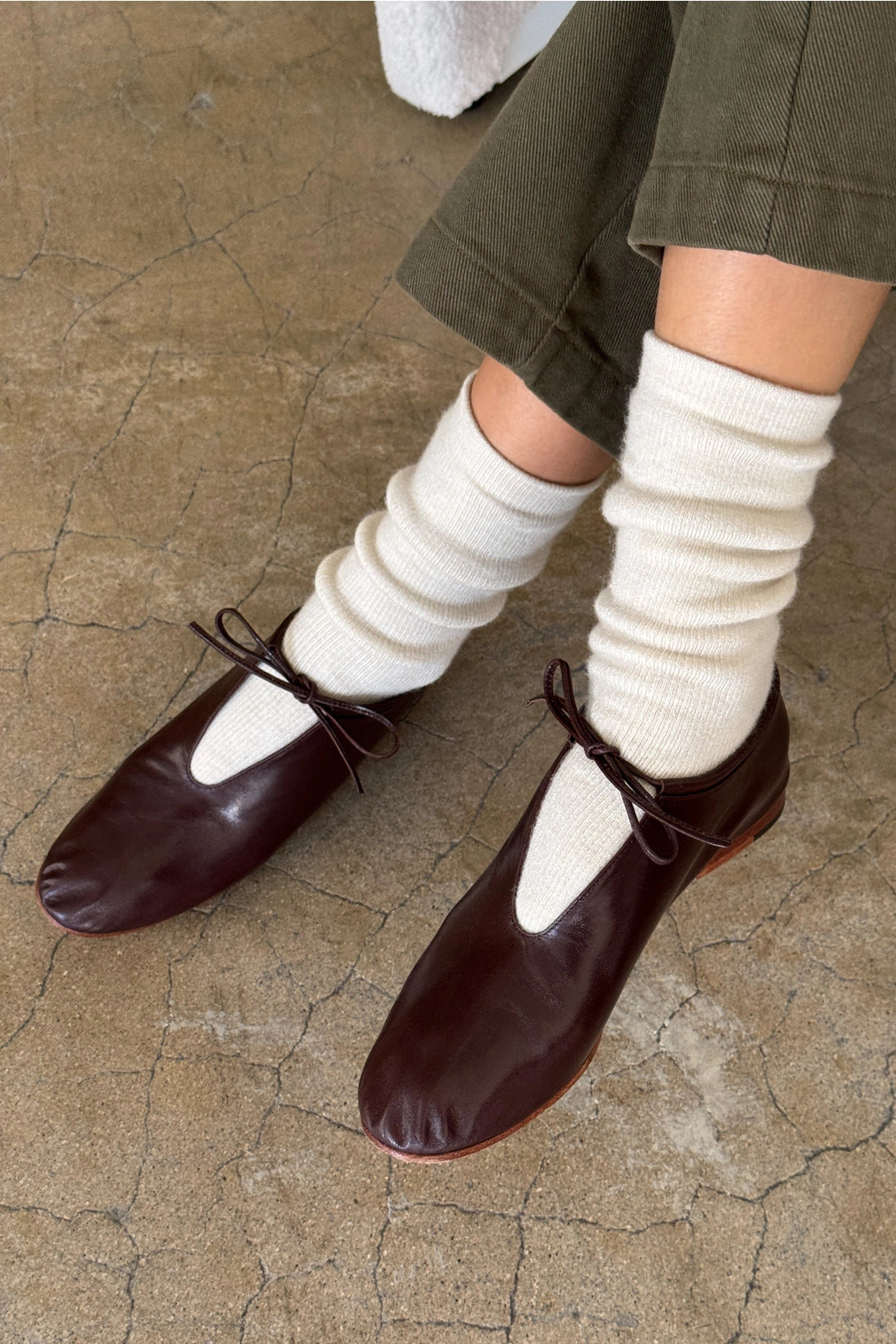 Camper Socks in Oatmeal Colour