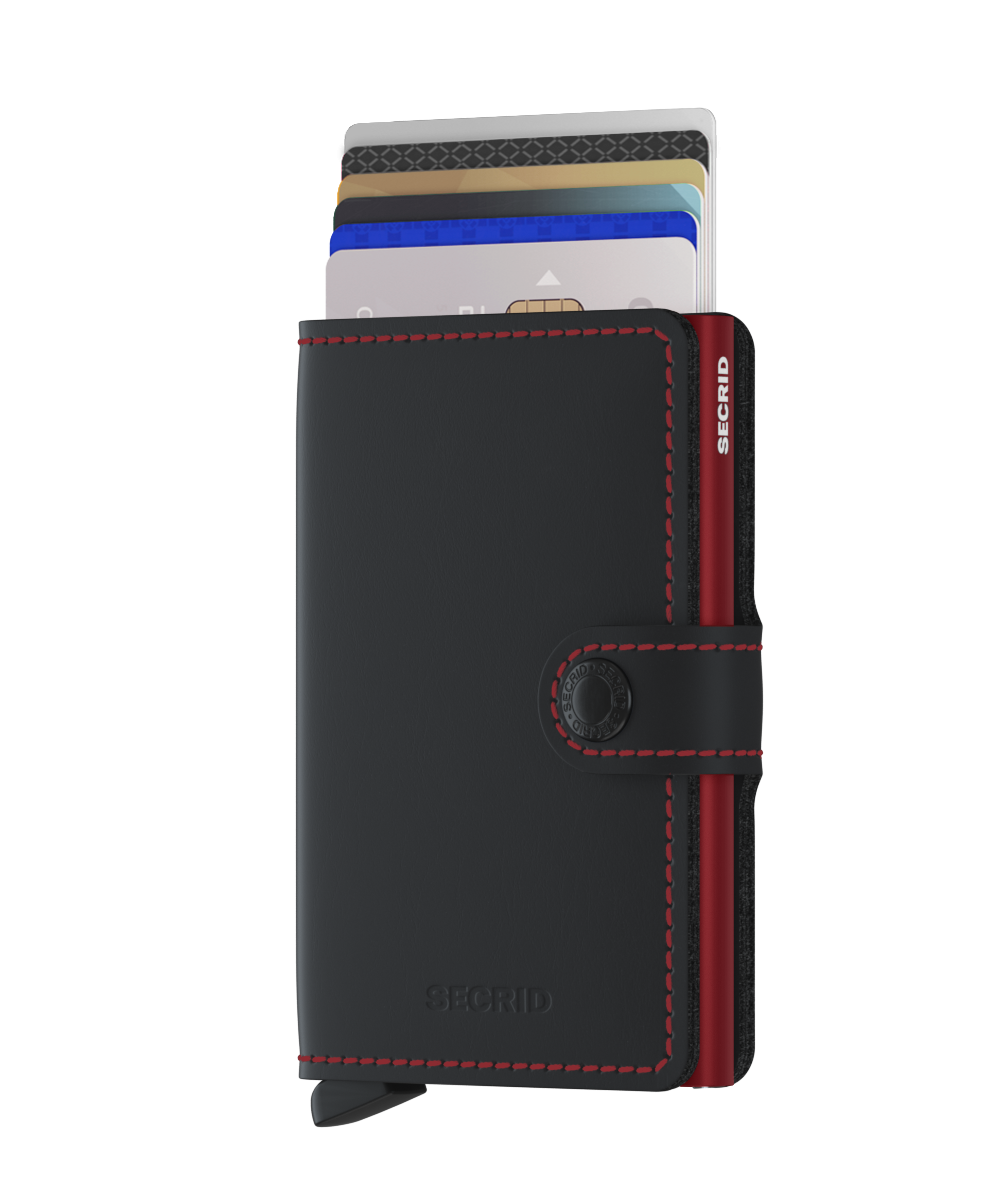 Miniwallet Matte Black & Red