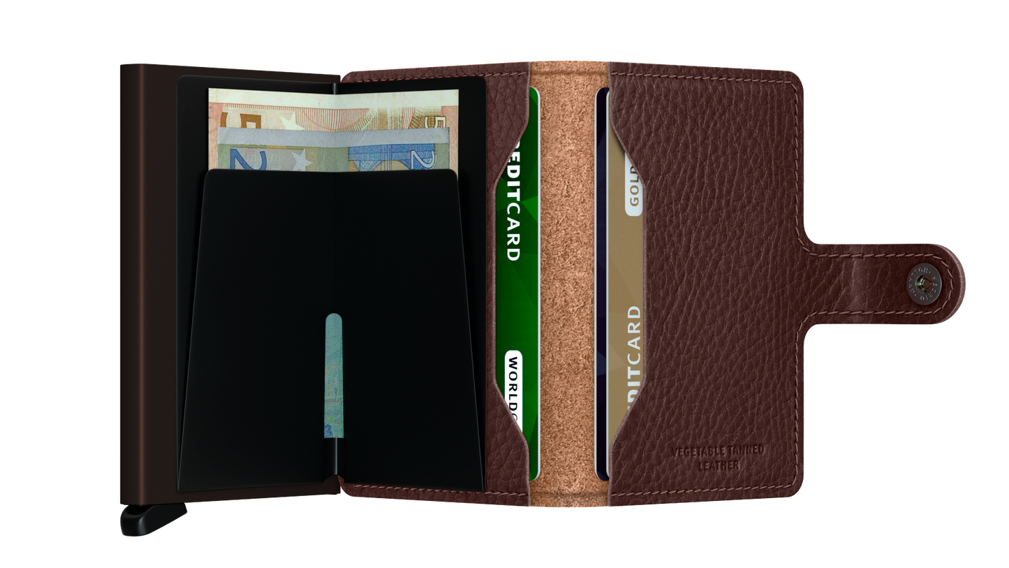 Miniwallet Vegetable-tanned Espresso-Brown