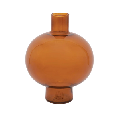 Orange Round Vase | Recycled Glass