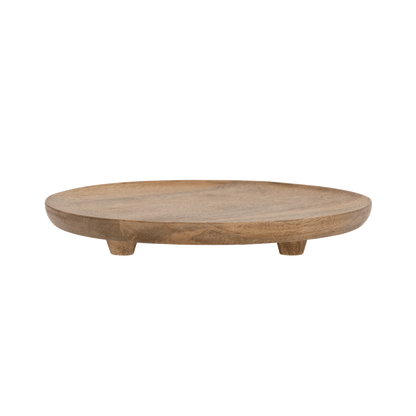 Golden Oak Plate Stand