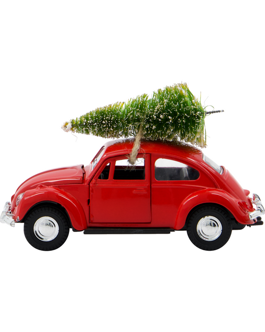 Christmas Red Car Decoration