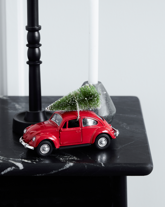 Christmas Red Car Decoration