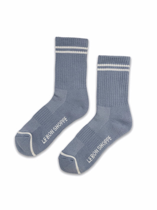 Boyfriend Socks | Blue Grey