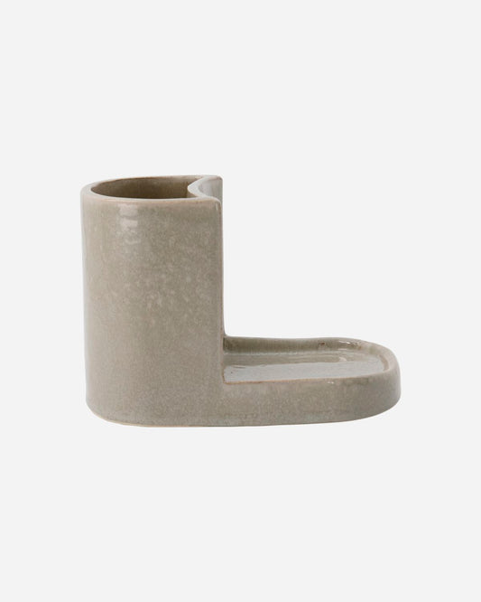 Datura Shellish Grey Brush and Soap holder | Meraki