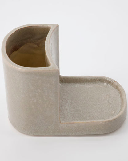 Datura Shellish Grey Brush and Soap holder | Meraki