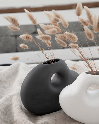 Lunden Dark Grey Ceramic Vase