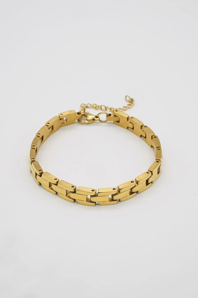 Iris Square Link Bracelet