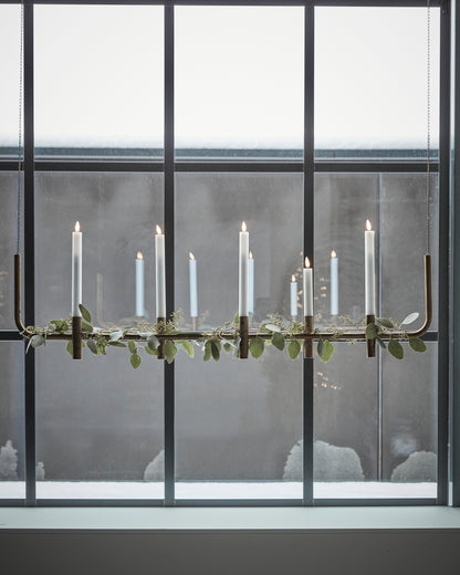 Maxi, Antique Brass Finish Candleholder