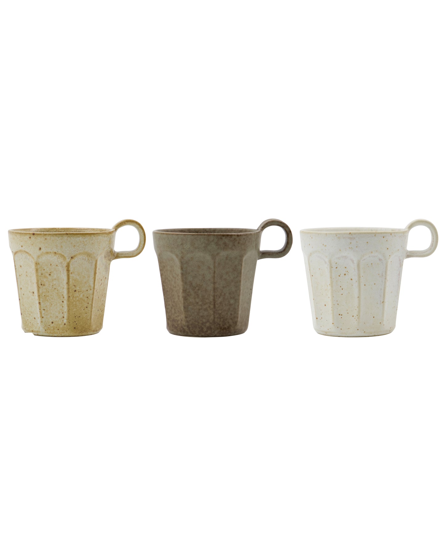Off-white, Beige and Green Arch Mug S/3