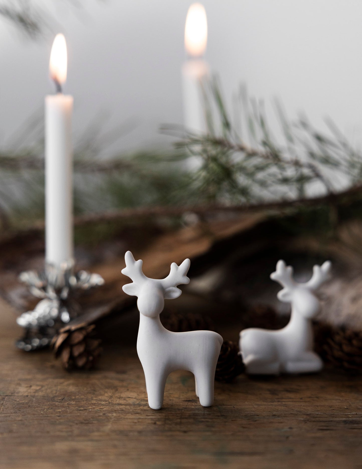 Sten The Reindeer | White Ceramic Decor