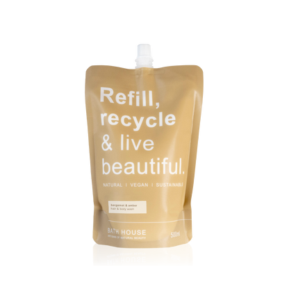 Bergamot & Amber Hair & Body Wash Refill