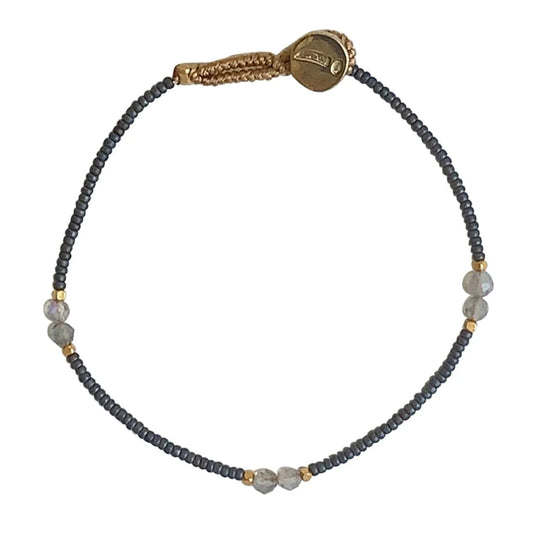 Lulu Bold Gun Metal Bracelet