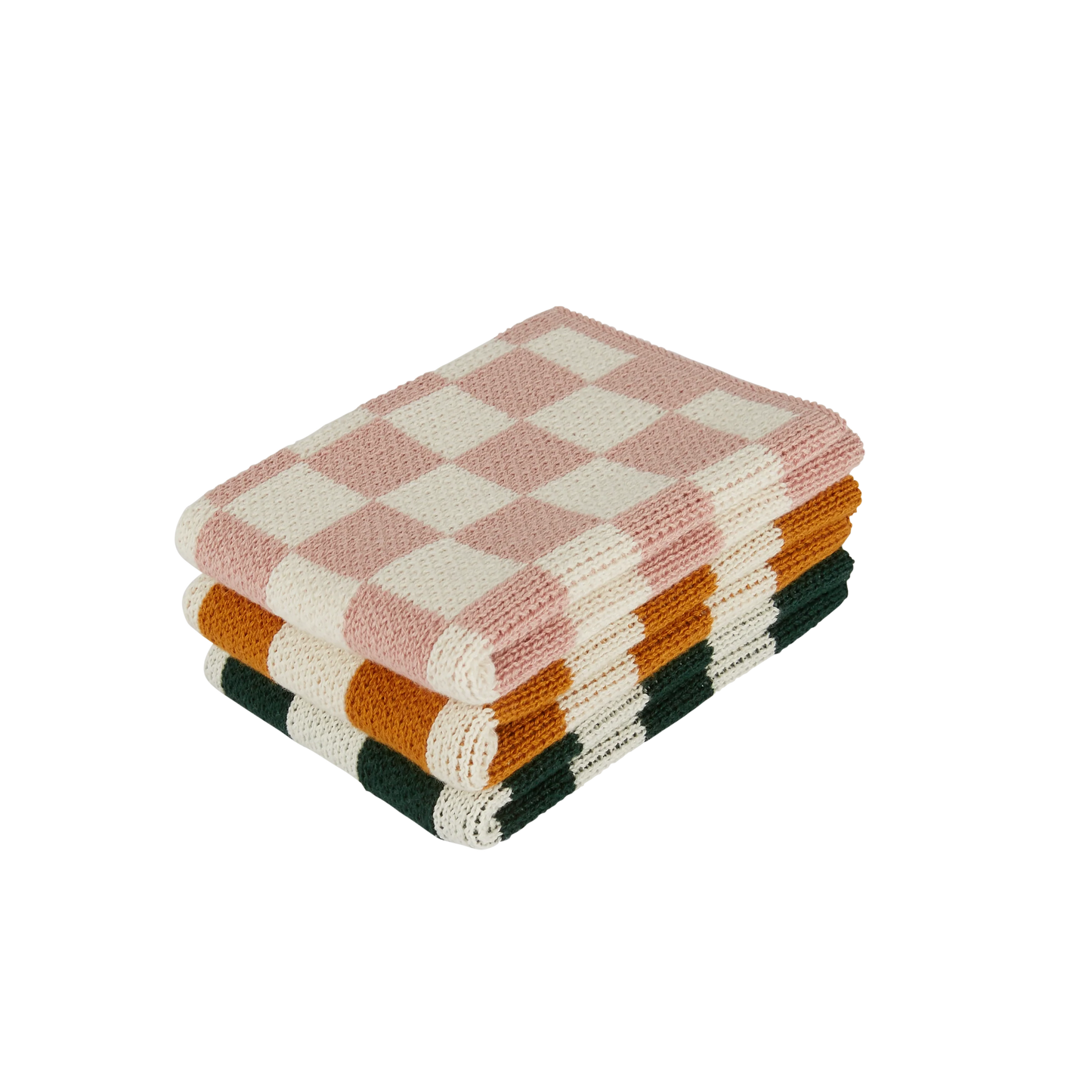 Checkered Dishcloth Pink