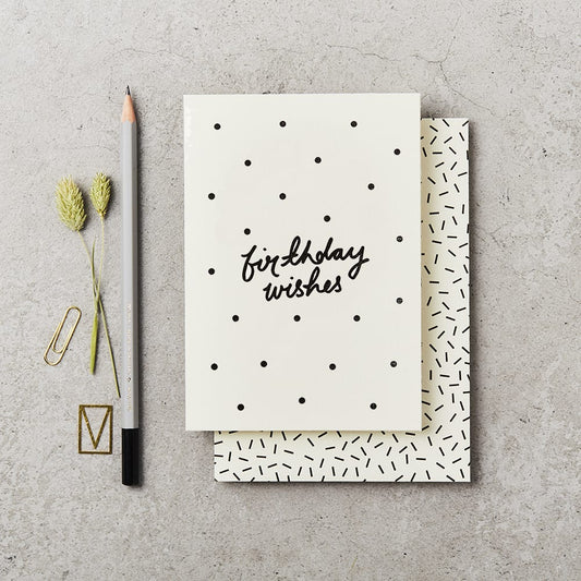 Polka Birthday Wishes Card