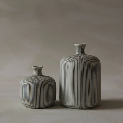 Vase Bottle Medium Grey