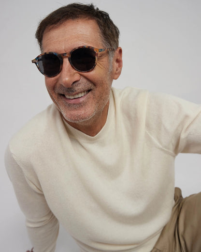 IZIPIZI #D Sunglasses Round Blue Tortoise