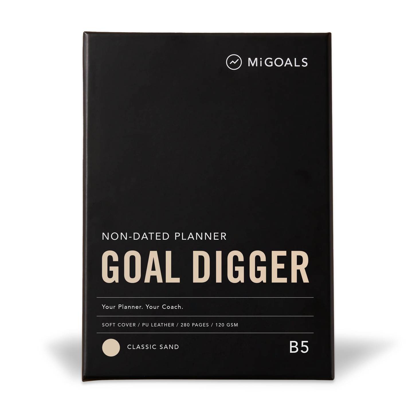 Non-Dated Goal Digger Diary | B5 Classic Sand