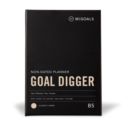 Non-Dated Goal Digger Diary | B5 Classic Sand