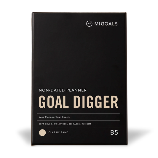 Non-Dated Goal Digger Diary | B5 Classic Sand