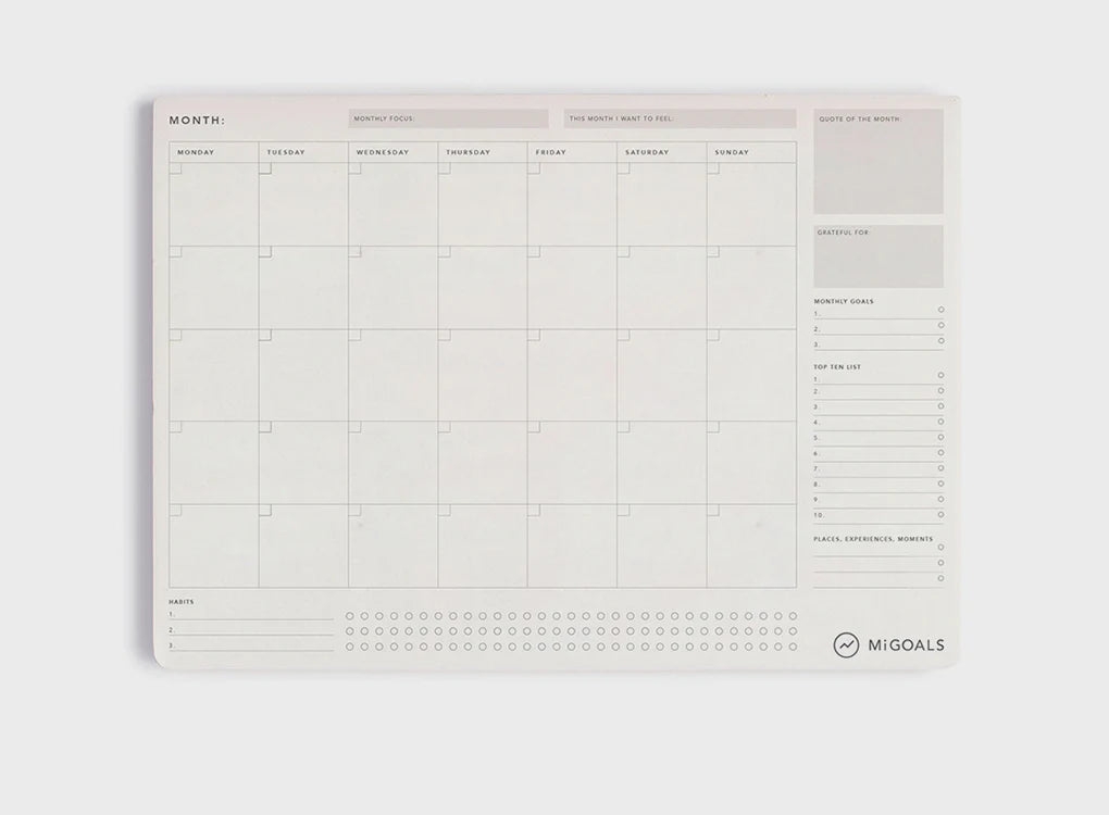 A3 Size Desk Pad | Monthly To Do List