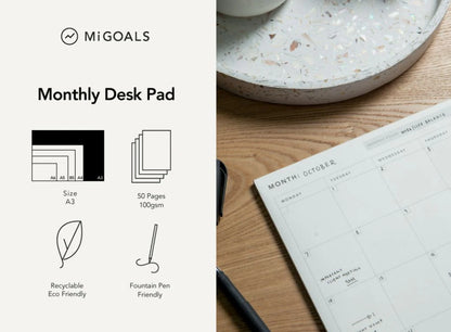 A3 Size Desk Pad | Monthly To Do List