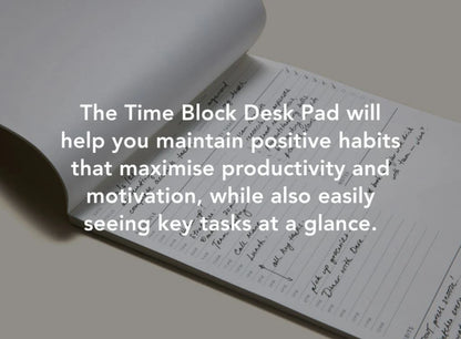 Desk Pad B5 | Time Block To Do List