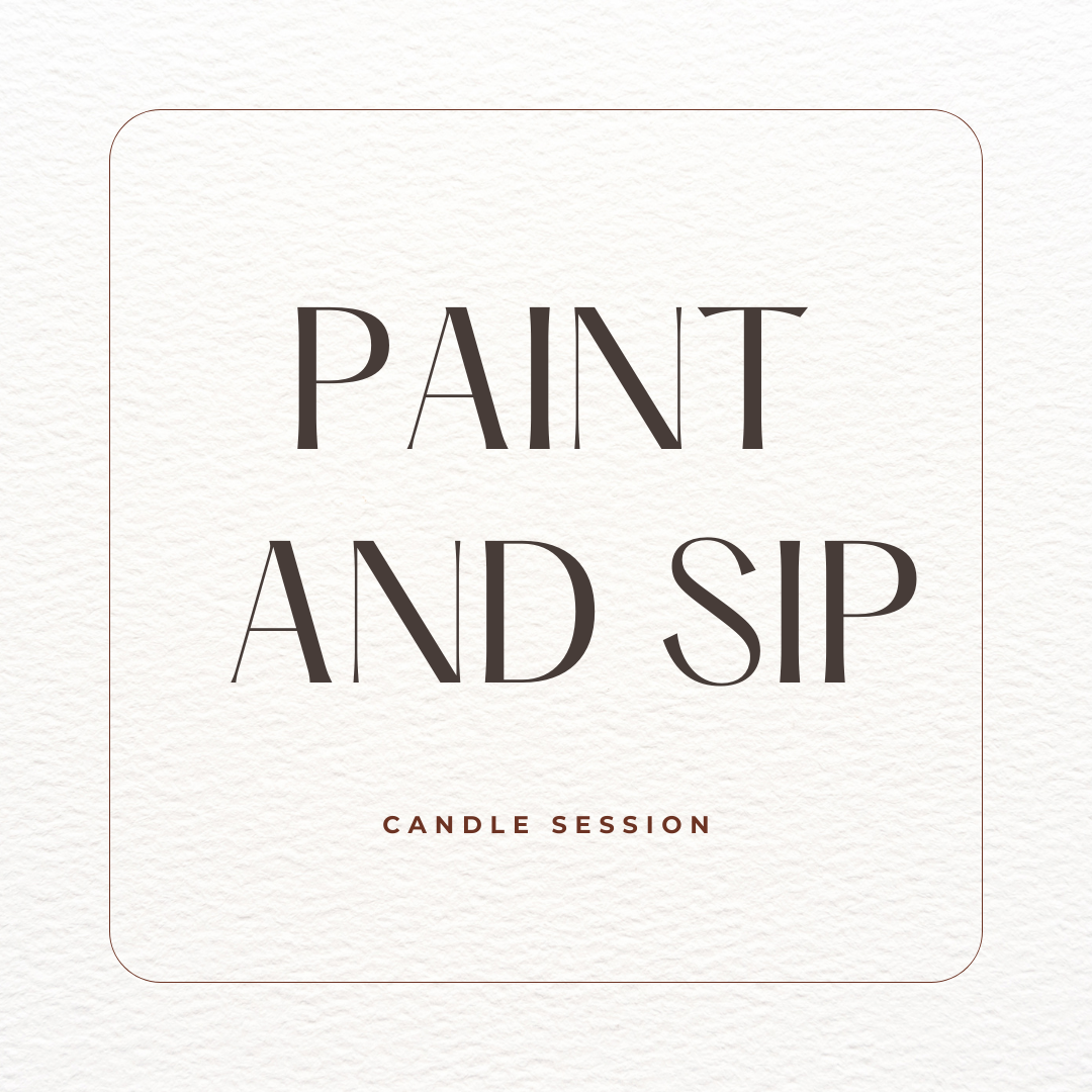 Paint + Sip Candle Session