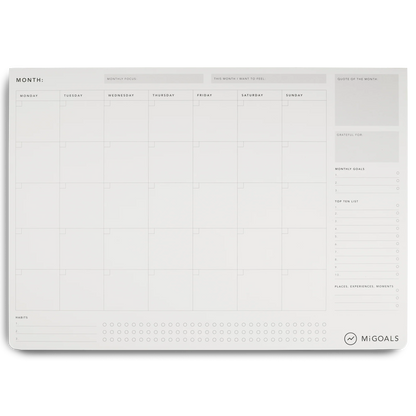 A3 Size Desk Pad | Monthly To Do List