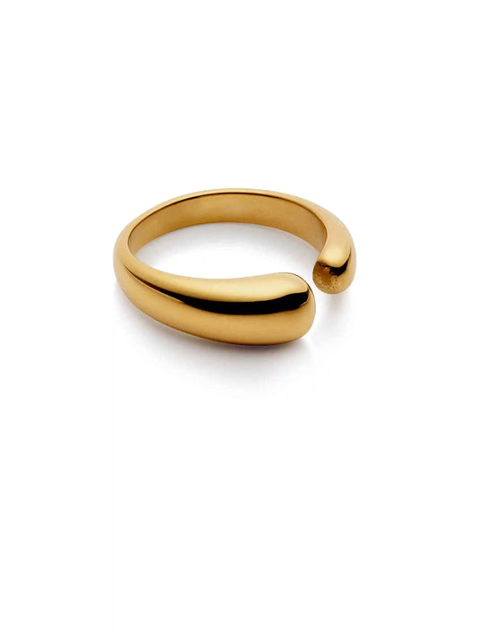 Gold Open Dome Ring | Waterproof