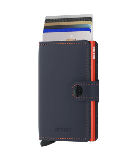 Miniwallet Matte Night Blue & Orange