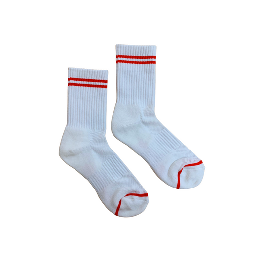 Boyfriend Socks | Clean White