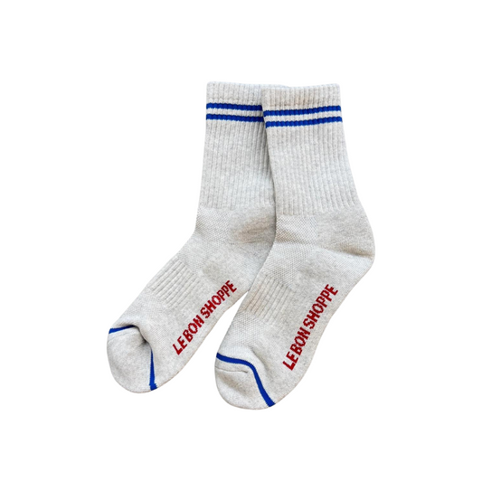 Boyfriend Socks | Ice Grey